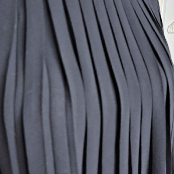 Zara Basic Pleated Sheer Sleeveless Blouse Black Size Small - Picture 10 of 14